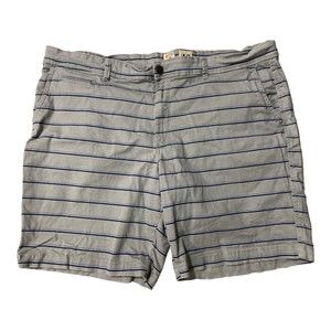 Red Head Gray Striped Golf/Fishing Bermuda Shorts Men's Size 46 X 9.5 EUC
